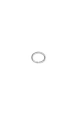 Jump Ring 5x4mm Oval 21g Silver x100 NF