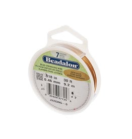 Beadalon .018  7 Strand  30 Feet  Gold Satin