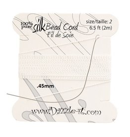 #2  Silk with Needle  White 2m