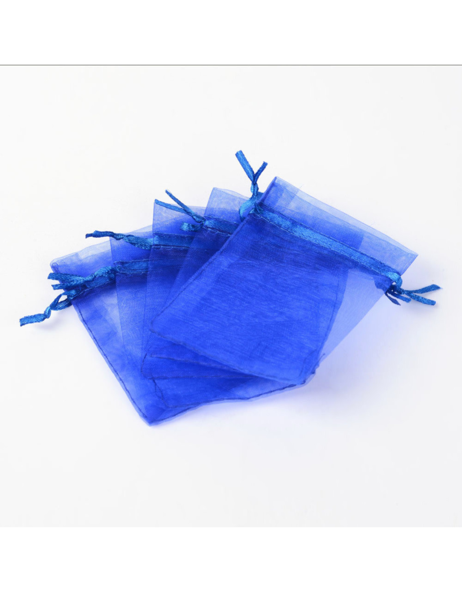 Organza Gift Bag Blue  9x7cm  x10