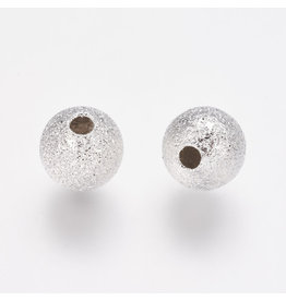 6mm Round Stardust  Silver  x50 NF