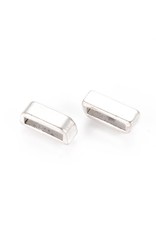 Rectangle Antique  Silver 14x5x5mm  x10 NF