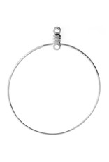 Earring Hoops with Link 38mm Nickel Colour NF x50
