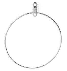 Earring Hoops with Link 38mm Nickel Colour NF x50