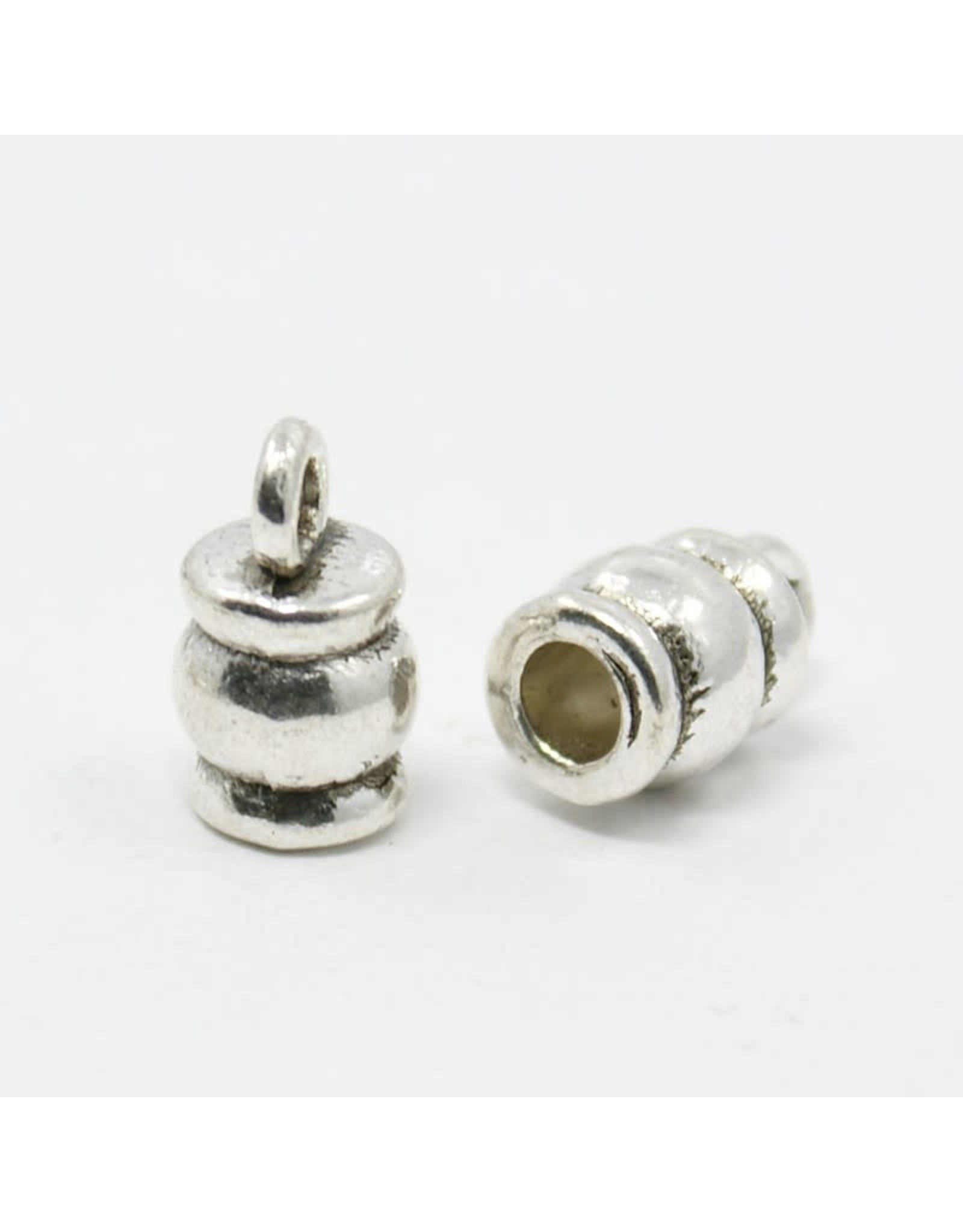 Glue In Cord End   11x3mm  Antique Silver x50 NF