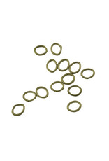 Jump Ring 8x5mm Oval Antique Brass  approx 18g  x100 NF
