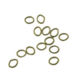 Jump Ring 8x5mm Oval Antique Brass  approx 18g  x100 NF