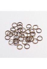 Jump Ring 6mm Antique Brass  approx 22g  x500 NF