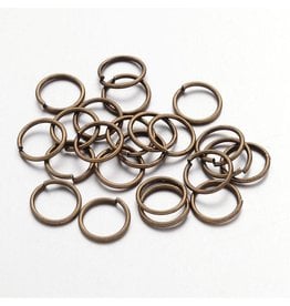 Jump Ring 8mm Antique Brass  approx 21g  x500   NF