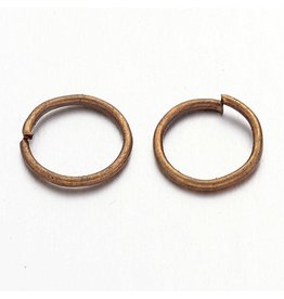 Jump Ring 7mm Antique Brass  approx 20g  x100 NF