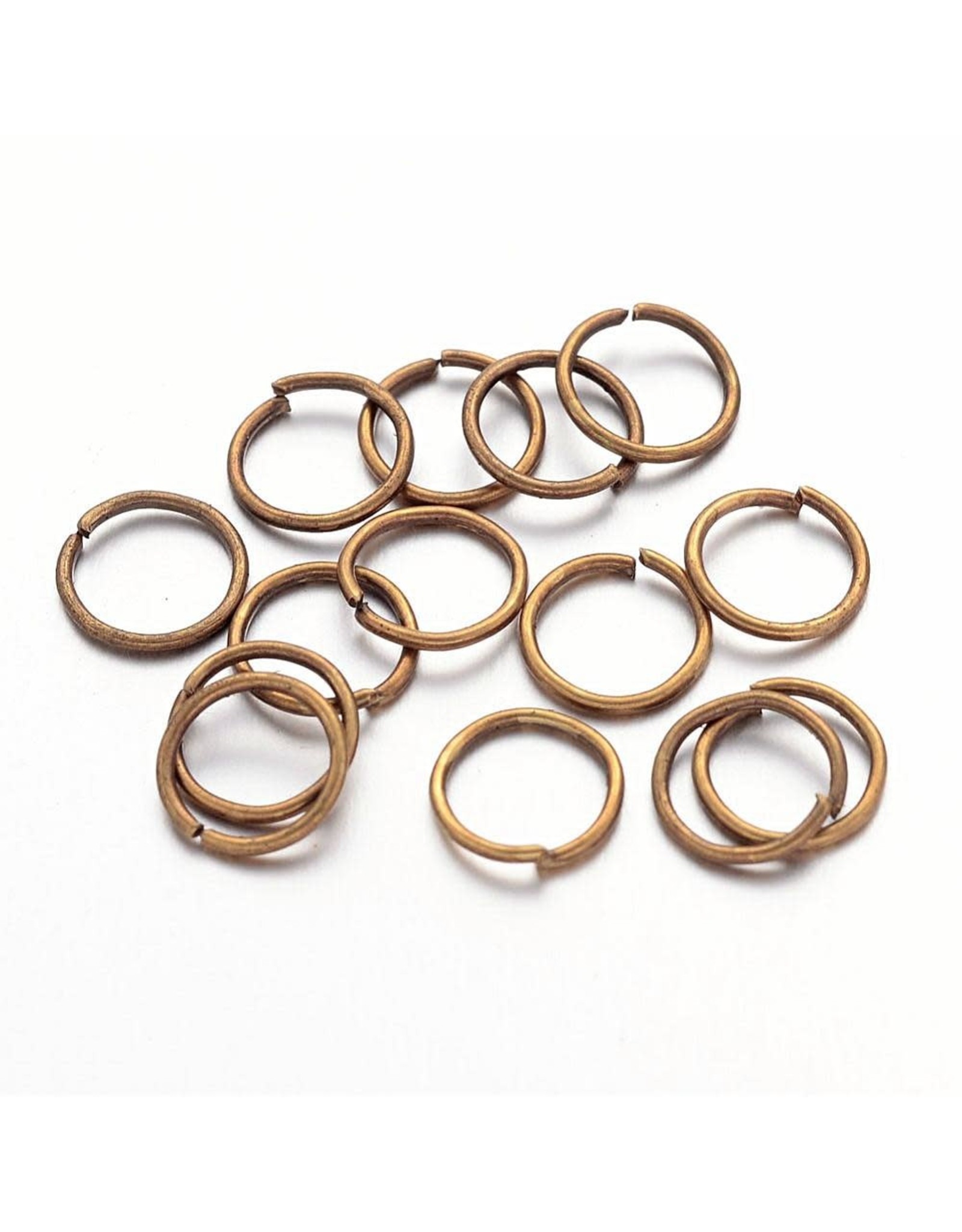 Jump Ring 7mm Antique Brass  approx 20g  x100 NF