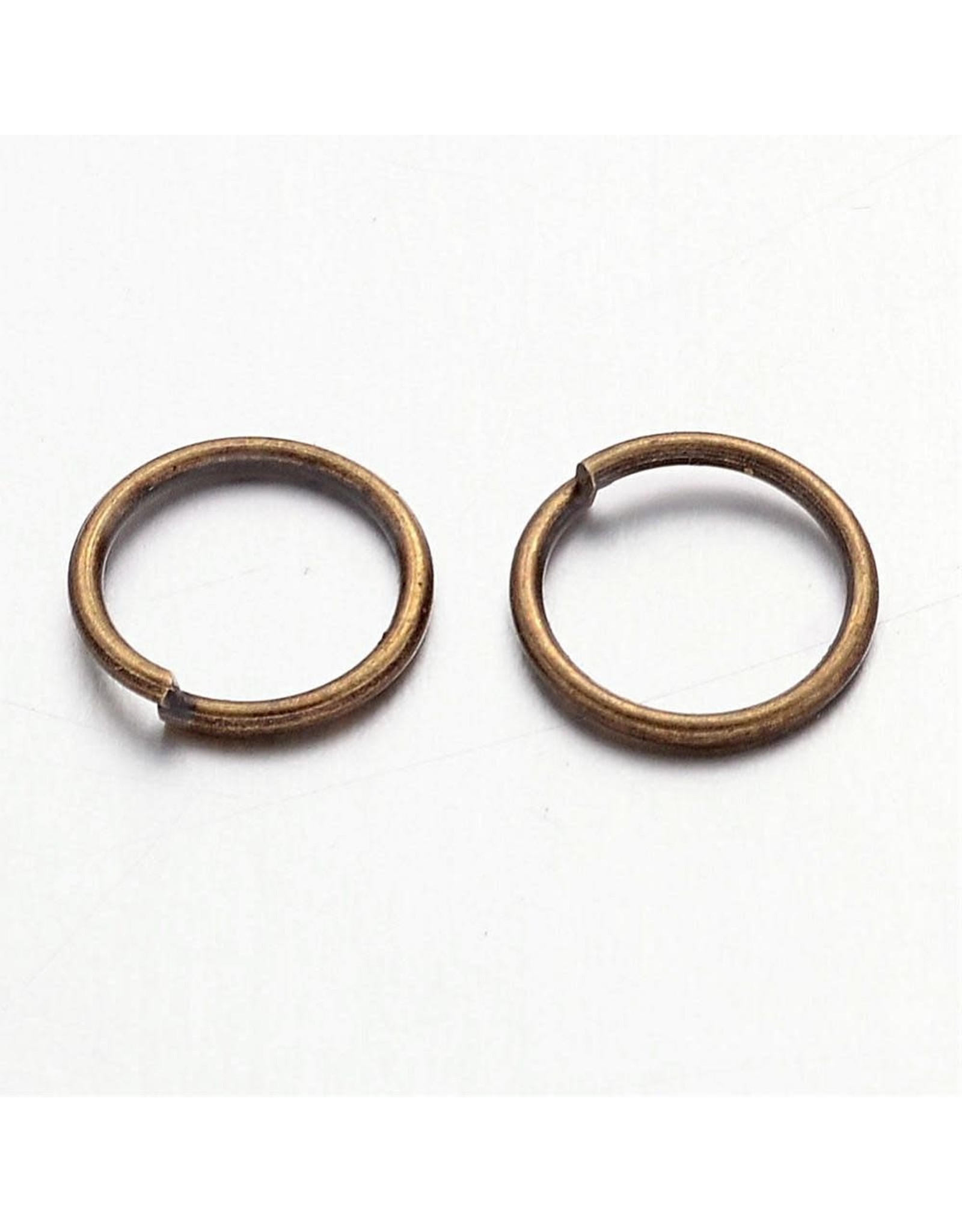Jump Ring 8mm Antique Brass  approx 21g  x100 NF
