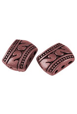 3 Hole  Spacer Bead  Antique  Copper  7x11x4mm  x20  NF