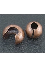Crimp Cover 5mm Antique Copper  x50  NF small hole