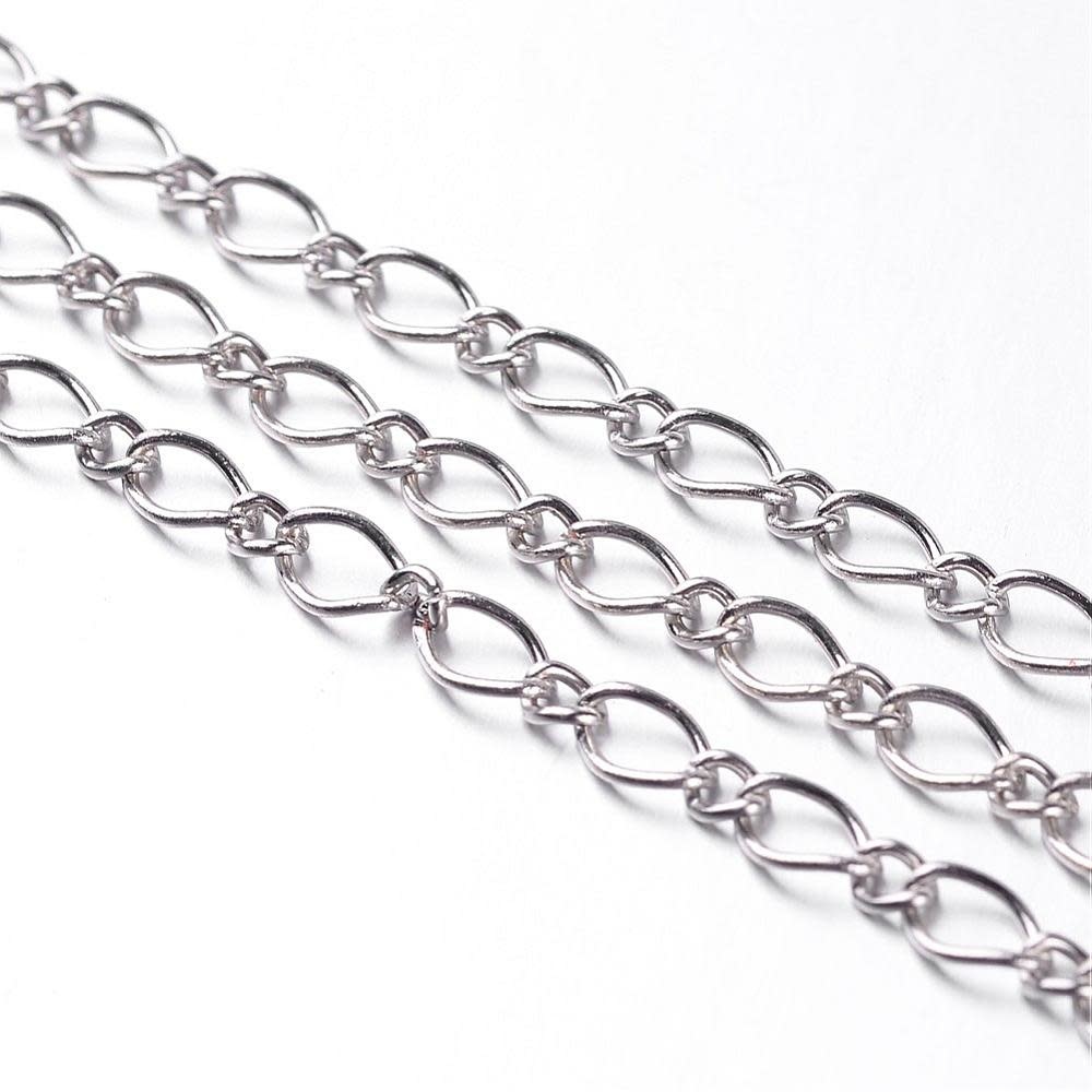 Platinum figaro necklace best sale