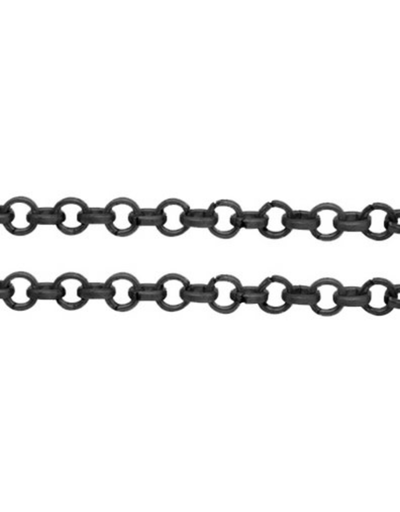 #24  Rolo Chain 2x1mm  Gunmetal  16 Feet