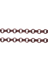 #24  Rolo Chain 2x1mm  Antique Copper  16 Feet  NF