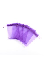 Organza Gift Bag Purple  15x10cm  x10