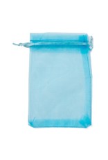 Organza Gift Bag Blue  15x10cm  x10