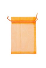 Organza Gift Bag Orange  15x10cm  x10