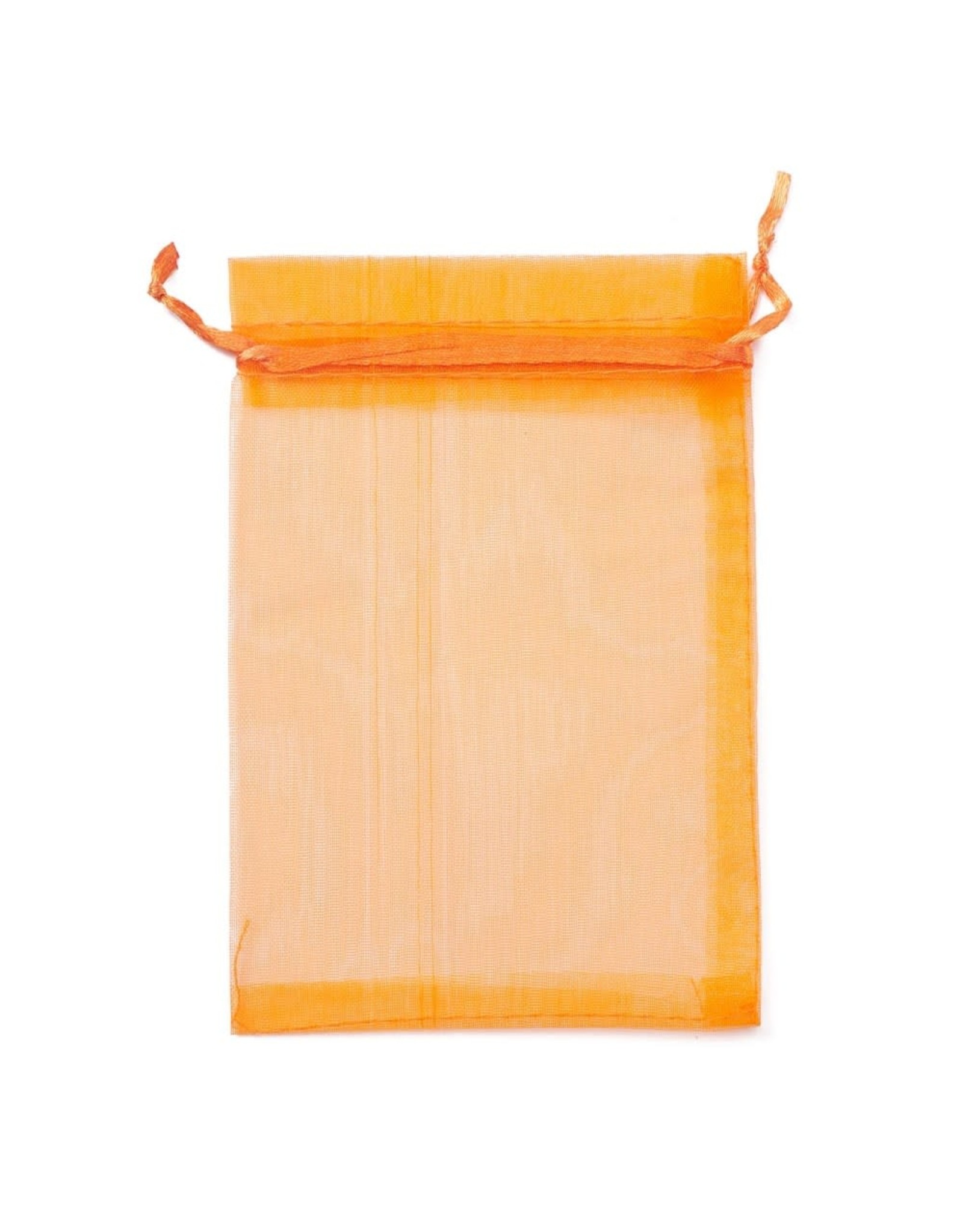 Organza Gift Bag Orange  15x10cm  x10