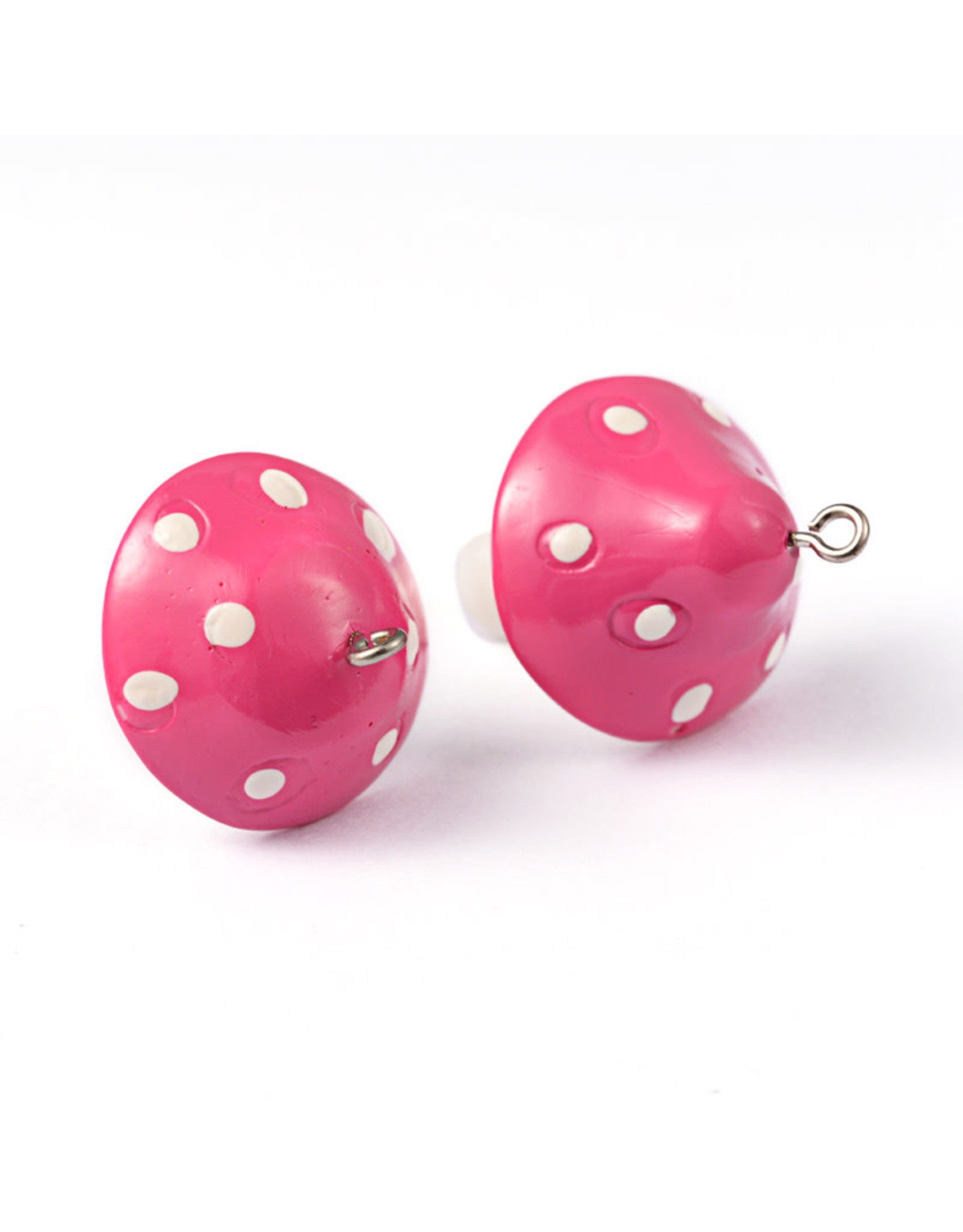 Mushroom Assorted Colours 34x26mm x3 pair