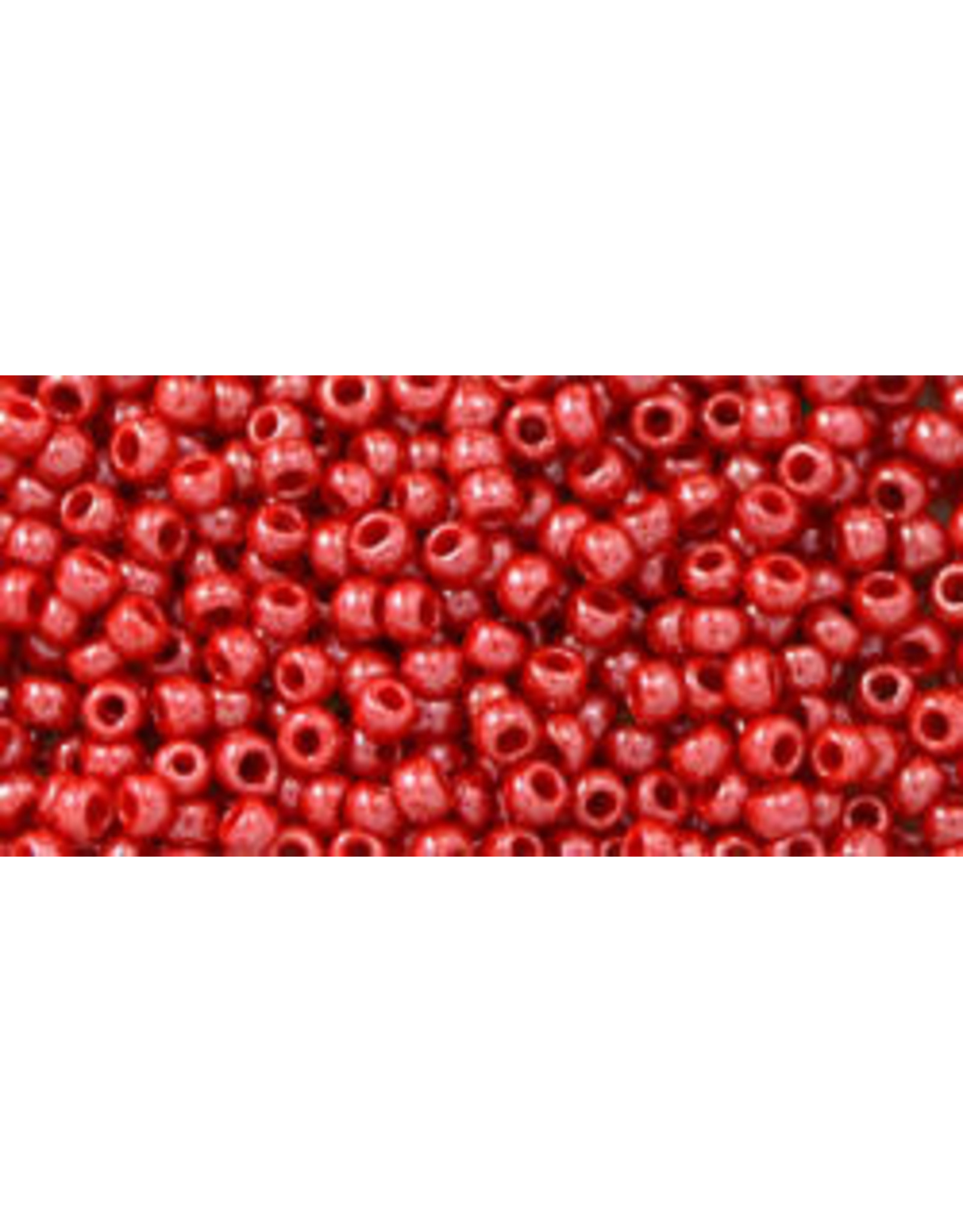 Toho 125 11  Round 6g  Opaque Cherry Red Lustre