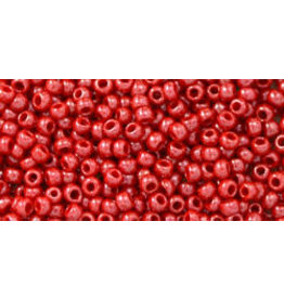 Toho 125 11  Round 6g  Opaque Cherry Red Lustre