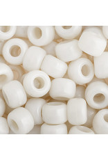 Crow Beads 9mm Opaque White Pearl  x250