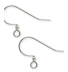 Ear Wire15mm with  2mm Ball Platinum  x50 NF