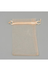 Organza Gift Bag Peach  15x10cm  x10