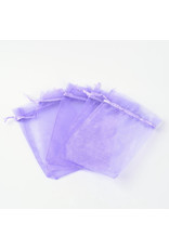 Organza Gift Bag Medium  Purple  15x10cm  x10