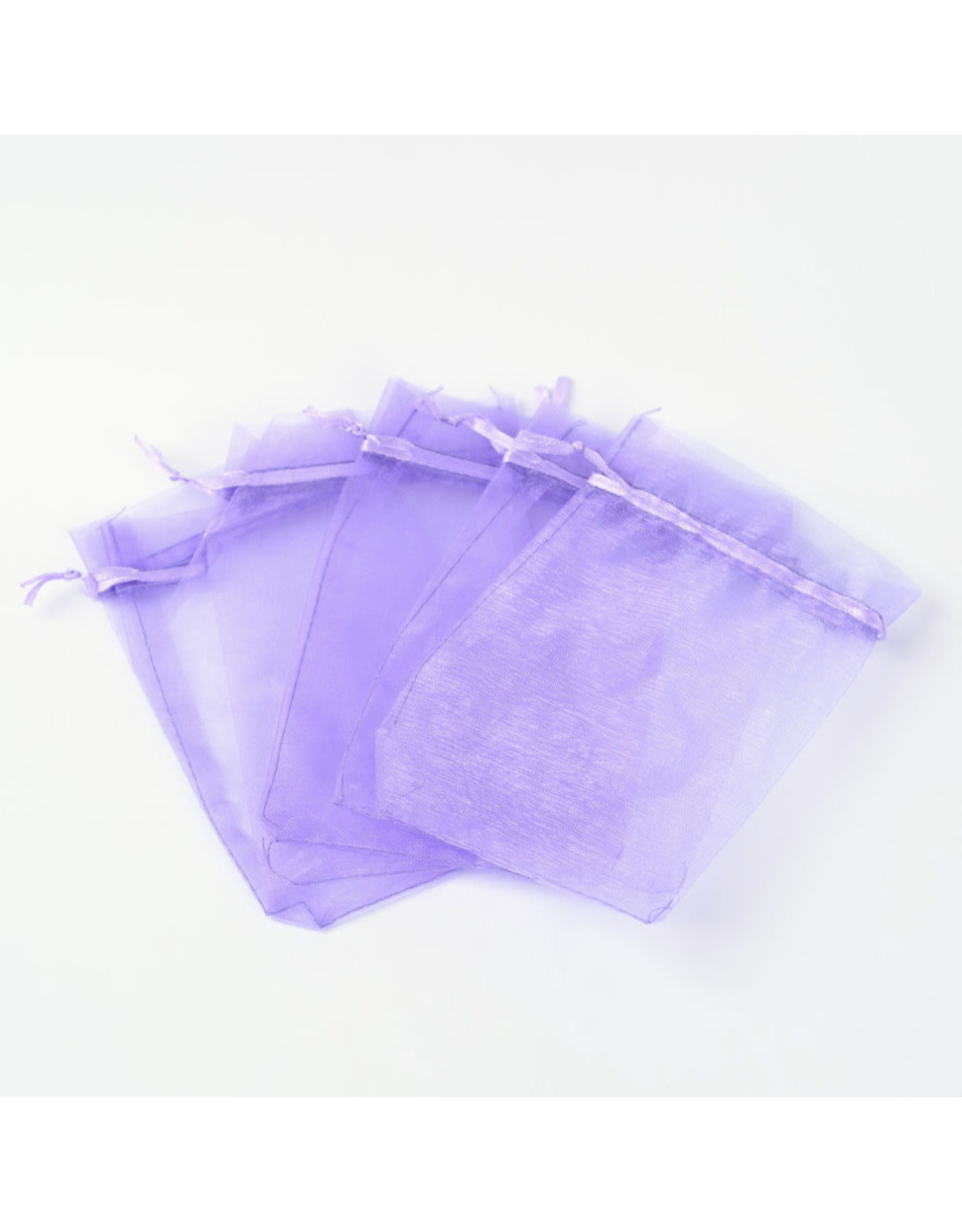 Organza Gift Bag Medium  Purple  15x10cm  x10