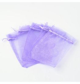 Organza Gift Bag Medium  Purple  15x10cm  x10