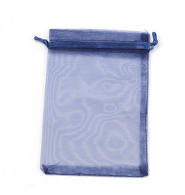 Organza Gift Bag Midnight Blue 15x10cm  x10