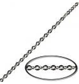 #2 Cable Chain 1.5x2mm Platinum 1 Foot NF