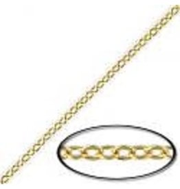 #2 Cable Chain  1.5x2mm  Gold  1 Foot NF