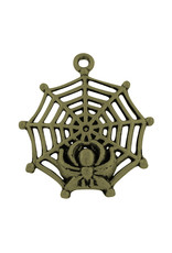 Spider and Web  31x27x6mm  Antique Bronze   x6 NF
