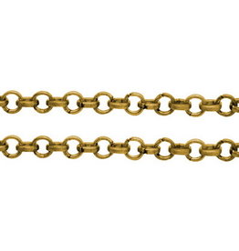 #24  Rolo Chain 2x1mm  Gold  1 Foot