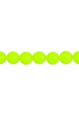 Round  6mm Opaque Neon Yellow  x1000