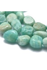 Amazonite  8mm Nugget Blue   15” Strand  Approx  x35