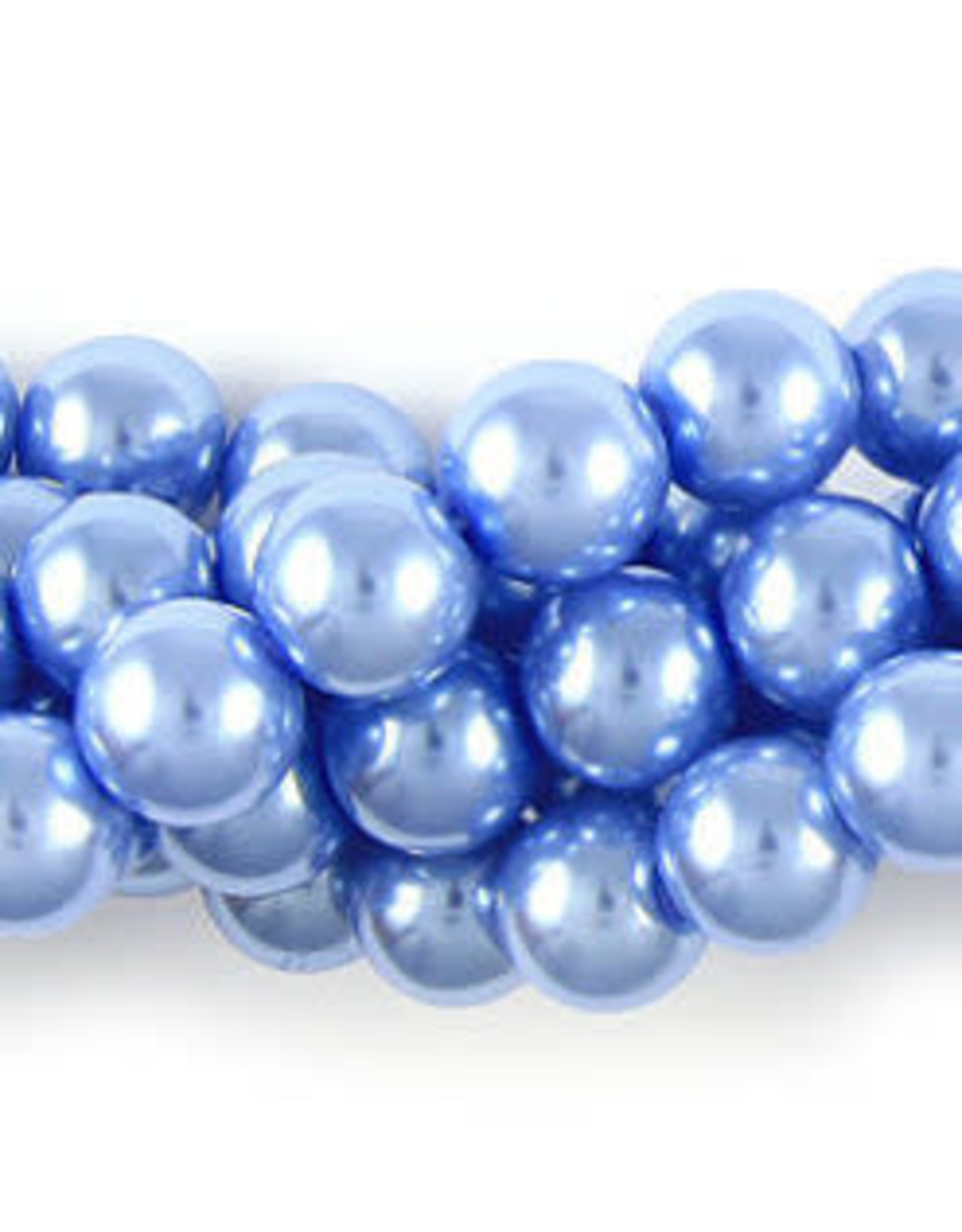 Glass Pearls  Light Blue Round 4mm Strand  about x100