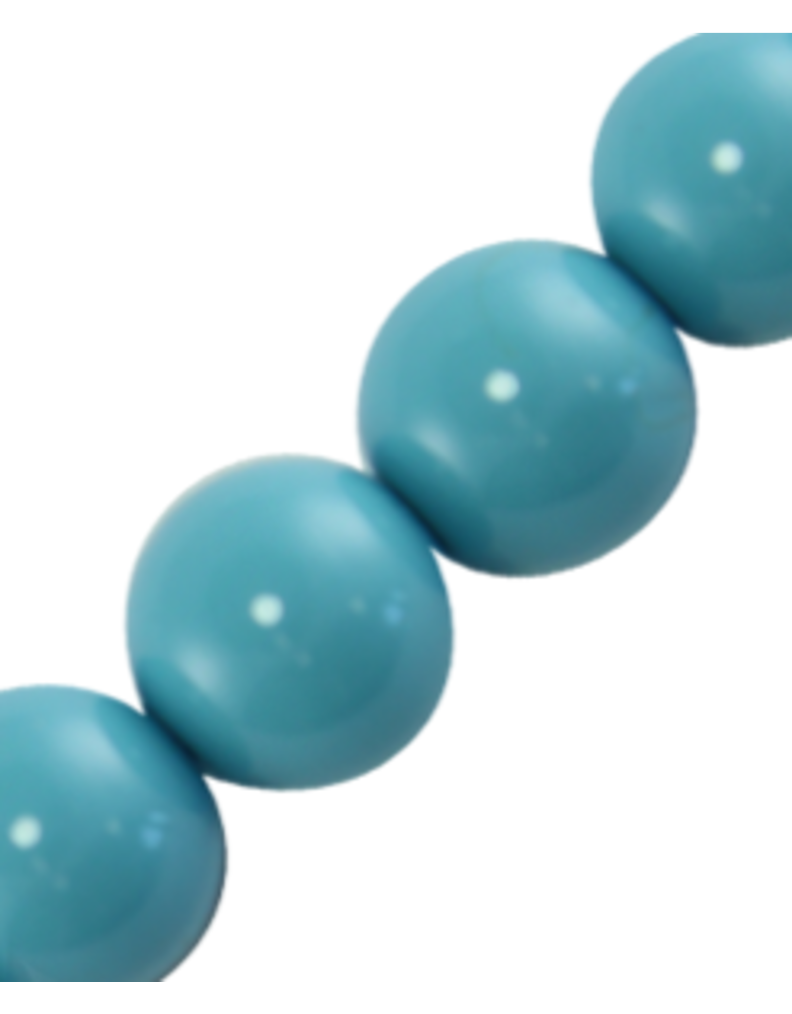 Glass Pearls Opaque  Turquoise  Blue  Round 4mm Strand  about x100