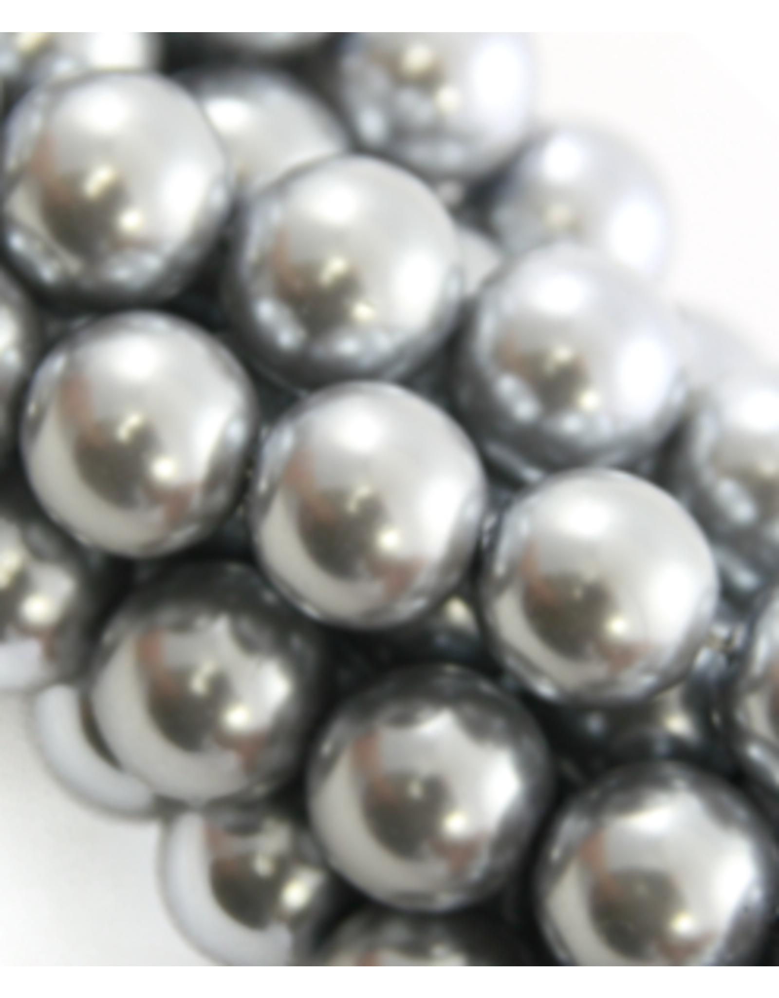 Glass Pearls  Light Grey Round 4mm Strand  about x100