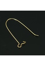 Kidney  Wire Brass 33x14mm  Gold   x10  NF
