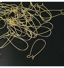 Kidney  Wire Brass 33x14mm  Gold   x100  NF