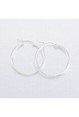 Hoop Earring 31mm  Stainless Steel  x1 Pair
