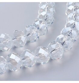16x12mm Rondelle Clear  x24