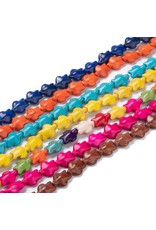 Synthetic Turquoise Turtle 15mm  Assorted Colours  15” Strand  apprx 25 beads