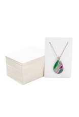 Paper Display Cards Necklace and Earrings 9x6cm  White  x20